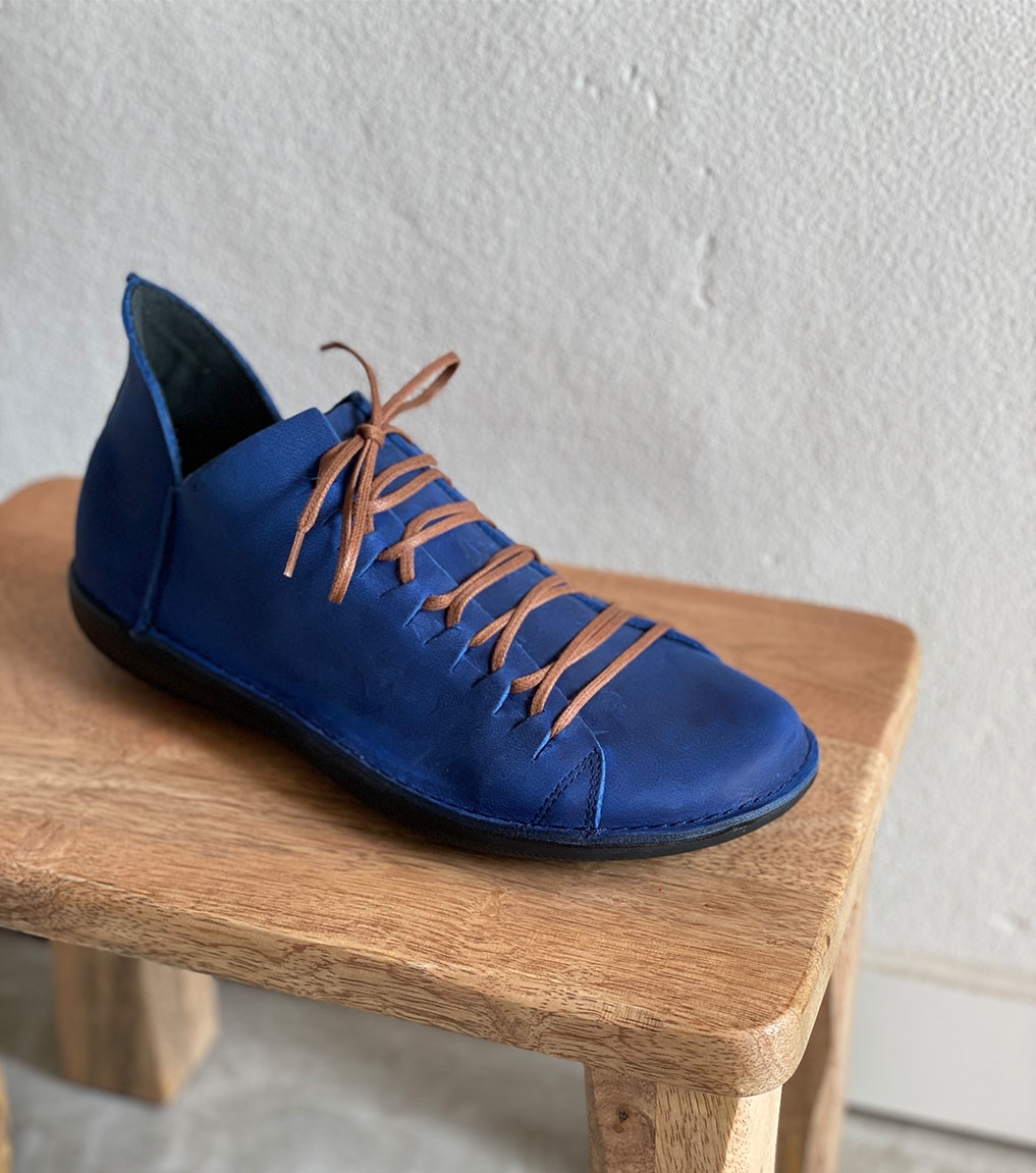 AGATHE BLEU - Chaussures de confort à lacets Le chic urbain pour Femme